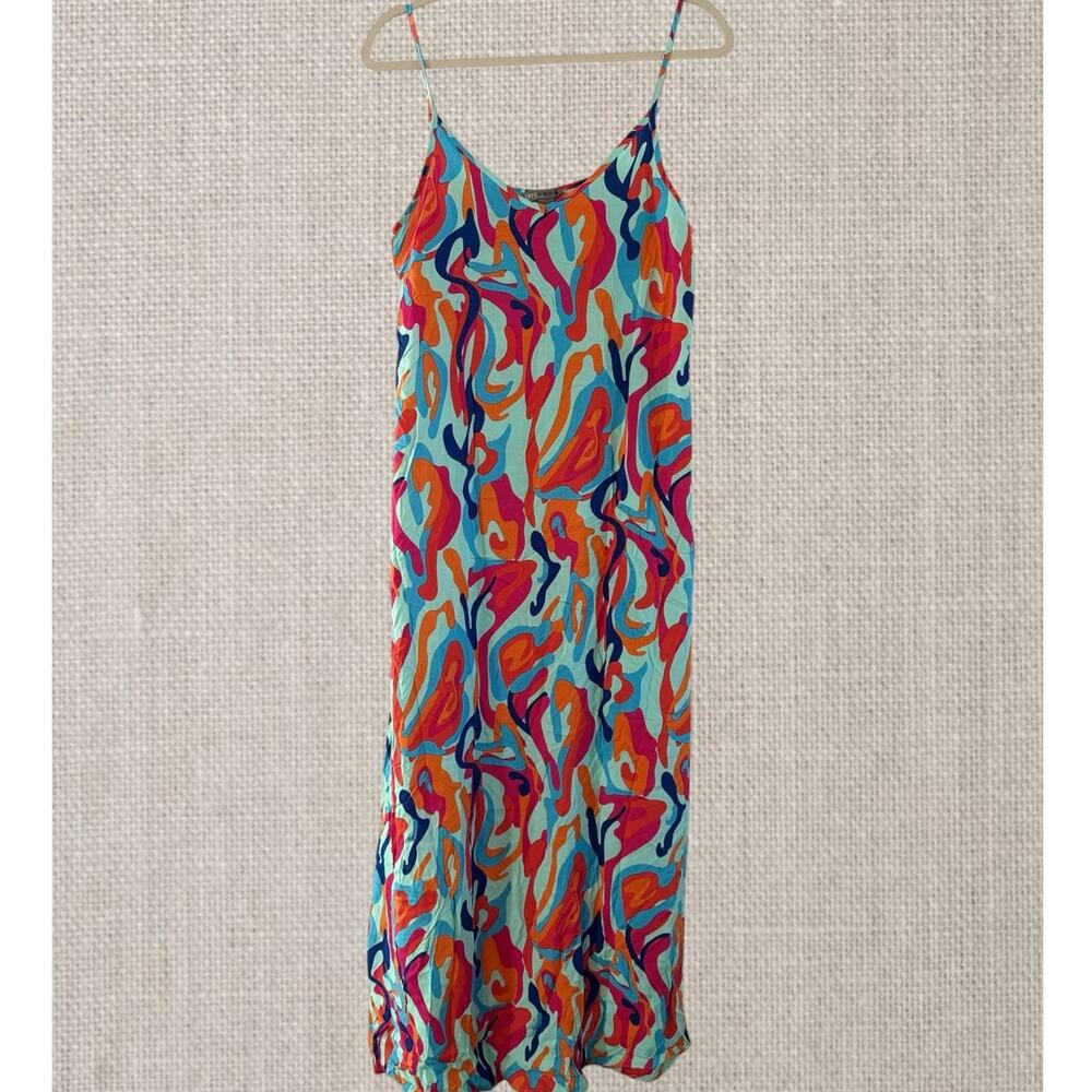 Love x Design NWT | multi-color print maxi slip dress | size medium